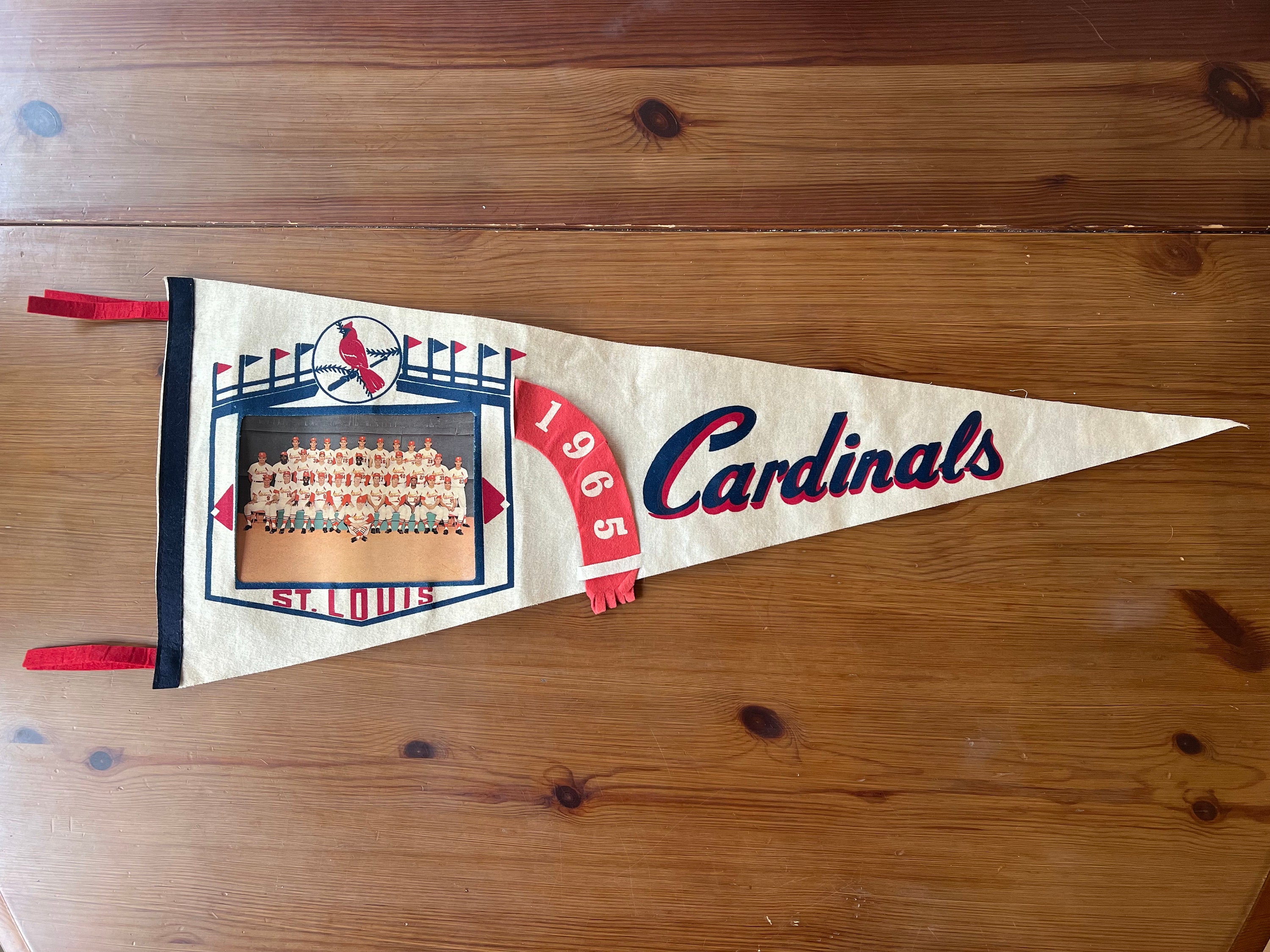 VINTAGE St. Louis Cardinals Baseball Pennant Very Old! Looks Great