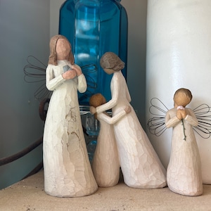Willow Tree Figurines: Mother Daughter, Sweet Love, Angel of Peace