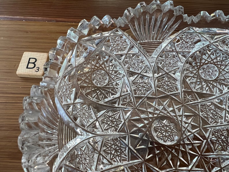 Vintage Brilliant Cut Glass or Pressed Glass Bowls, by Mckee Glass