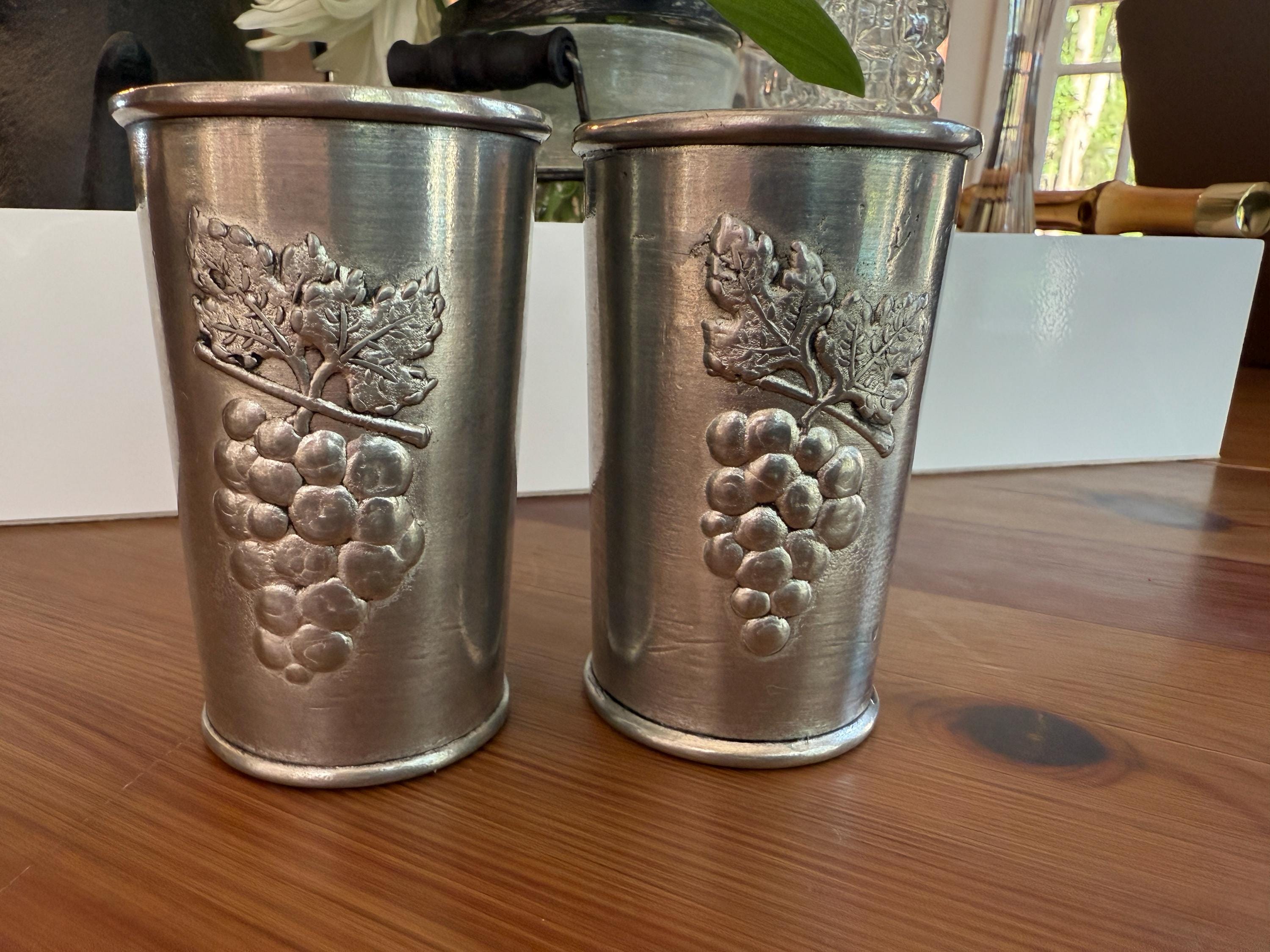 【最高品質の錫】100年前ドイツアンティーク ピューター 95%刻印 700g Zinn 95 Pewter Glass - Etsy