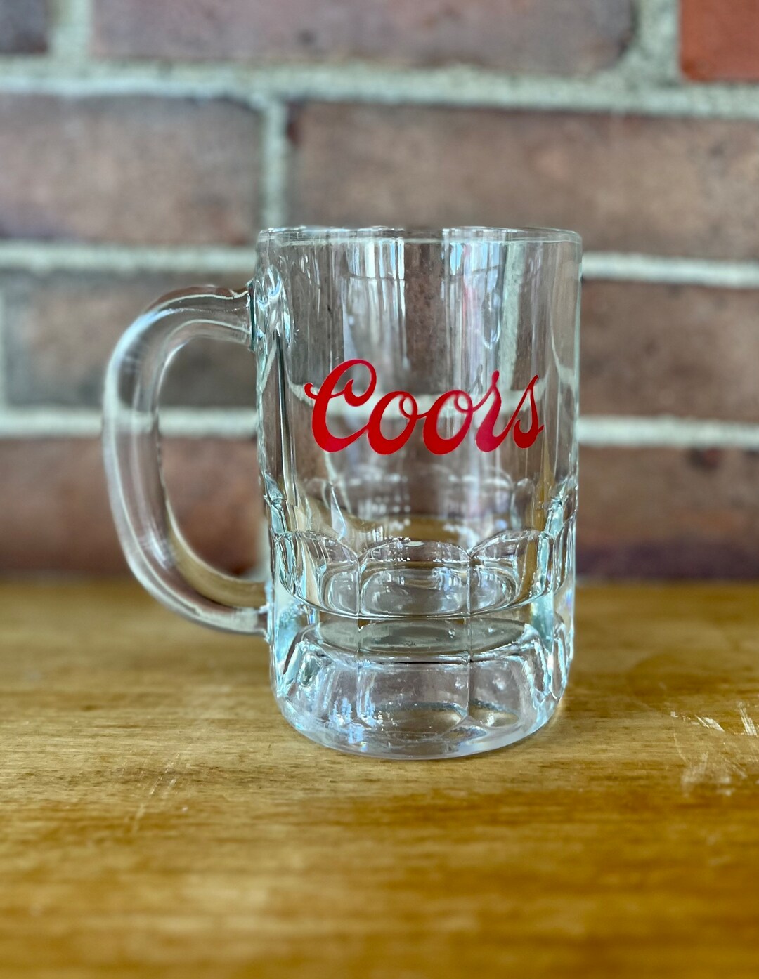Vintage Coors Glass Mug Heavy Vintage Beer Mug COORS Pint Mug Glass Mug