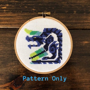 Brachydios Monster Hunter Cross Stitch Pattern, PDF Download