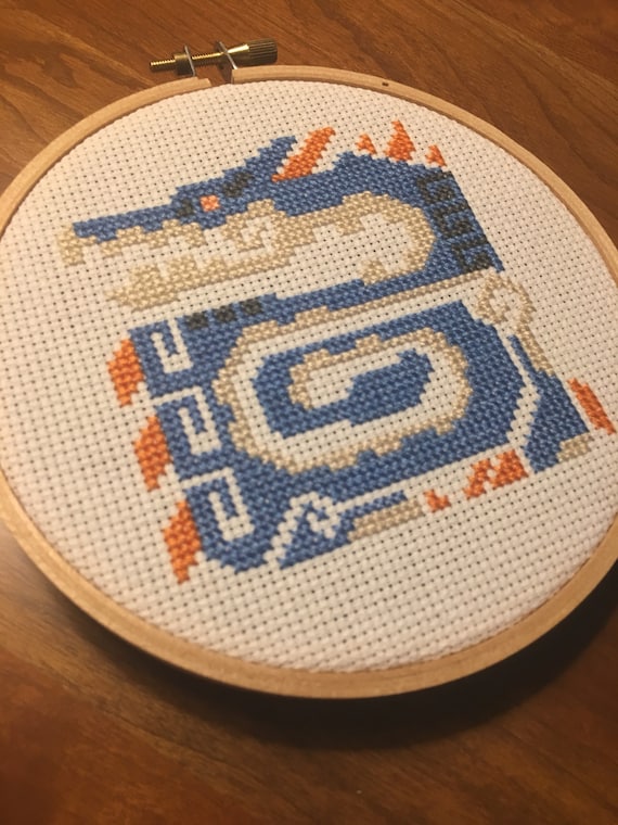 Monster Hunter Lagiacrus Cross Stitch Pattern PDF Download, Video