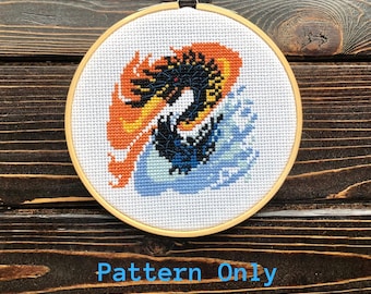 最強モンスターギル　ハンドメイド Monster Hunter World Alatreon Cross Stitch Pattern PDF Download