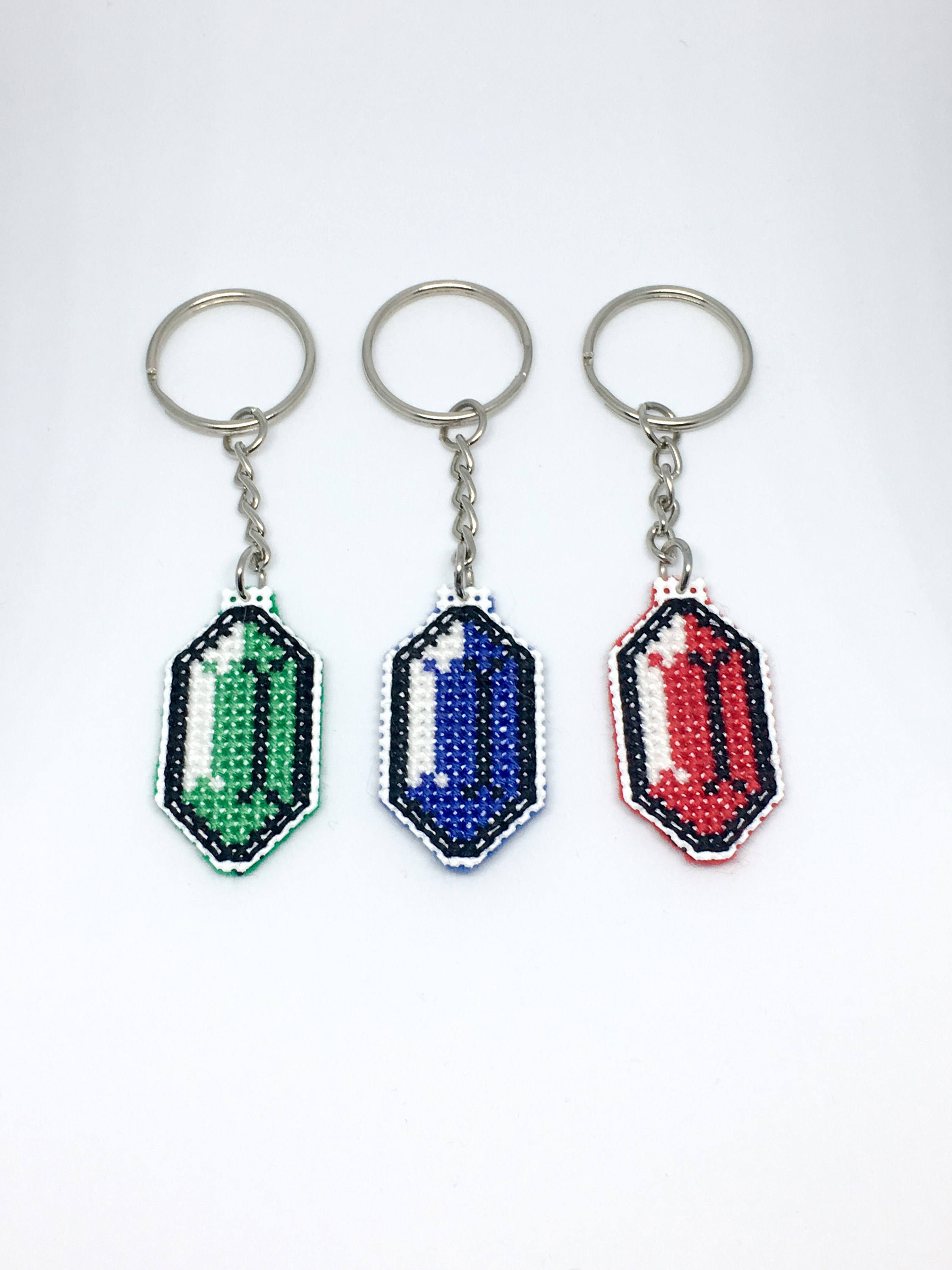 Legend of Zelda Cross Stitch Keychains and Pins Etsy