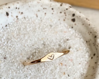 Personalized Initial Stacking Ring
