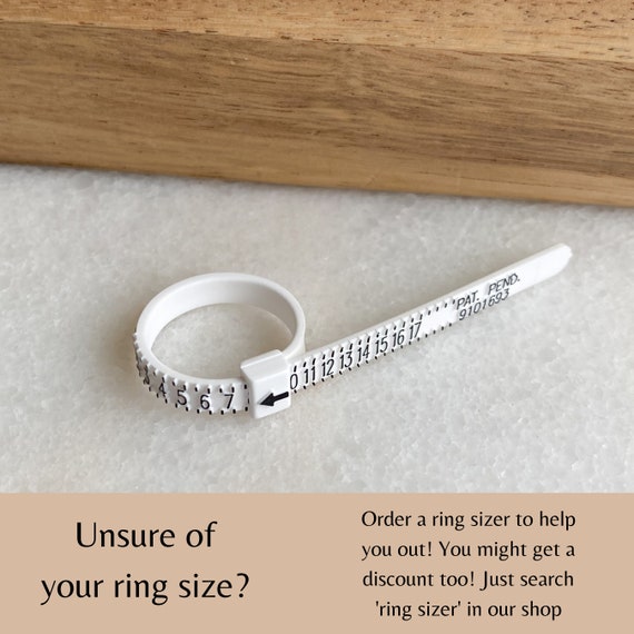 Plastic Ring Sizer, Ring Sizer Chart, Reusable Ring Sizer, Ring