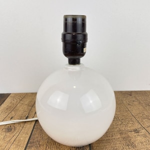 Vintage IKEA Table Lamp 1996 Sphere White Small Bedside or Accent Lamp Working