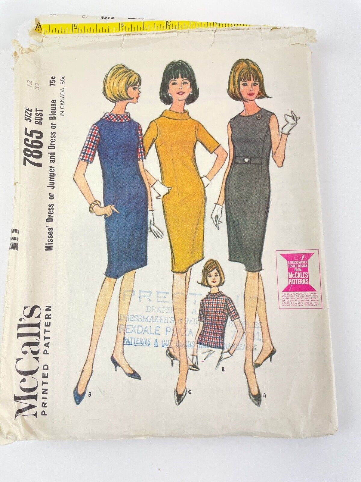 1965 Dress Pattern -  Canada