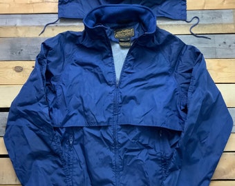 Veste coupe-vent à capuche Eddie Bauer pour femme, taille M, années 80 - France