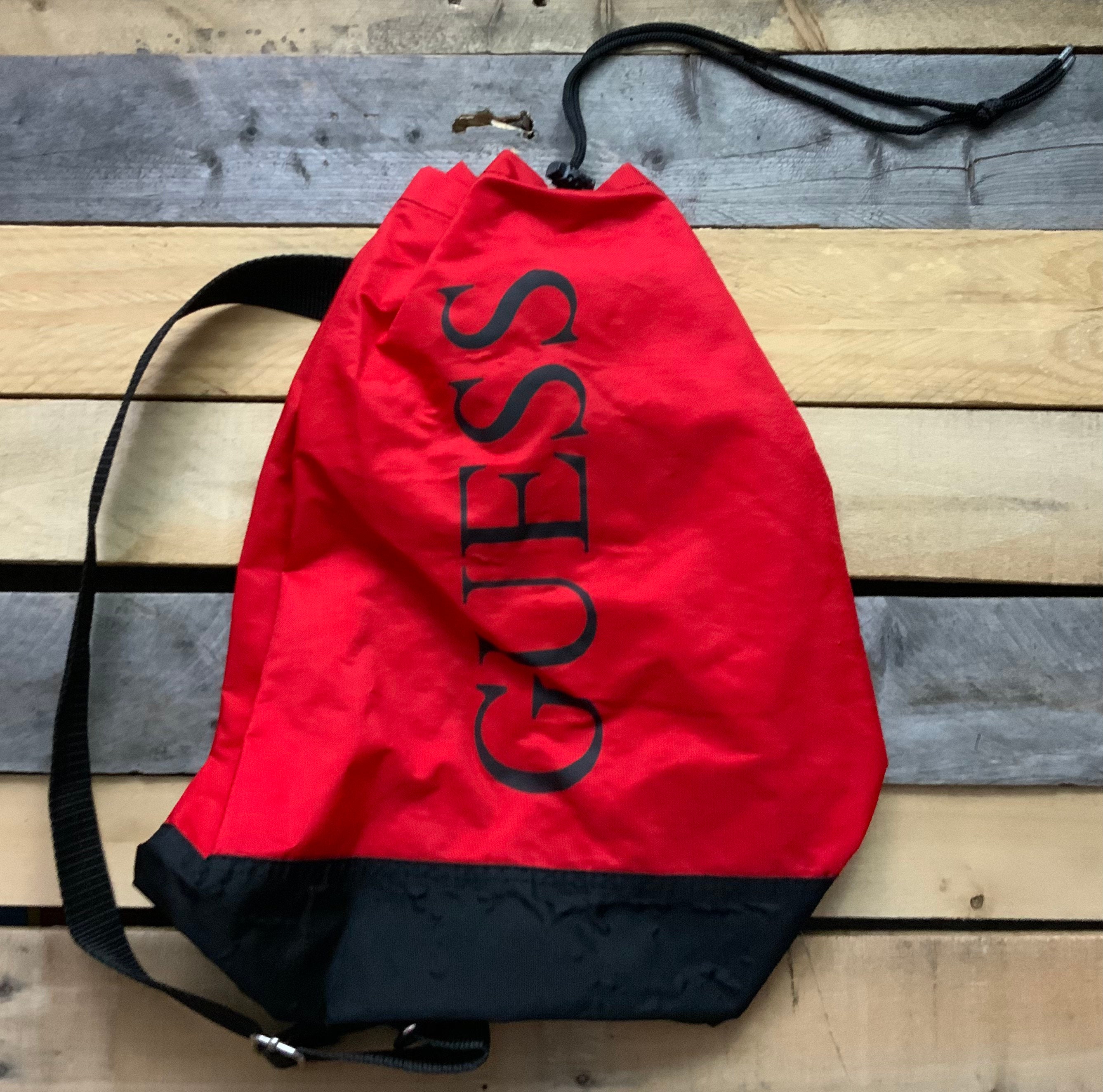 Guess, Bags, Guess Euc Red Shoulder Bag Gold Chain Wdustbag