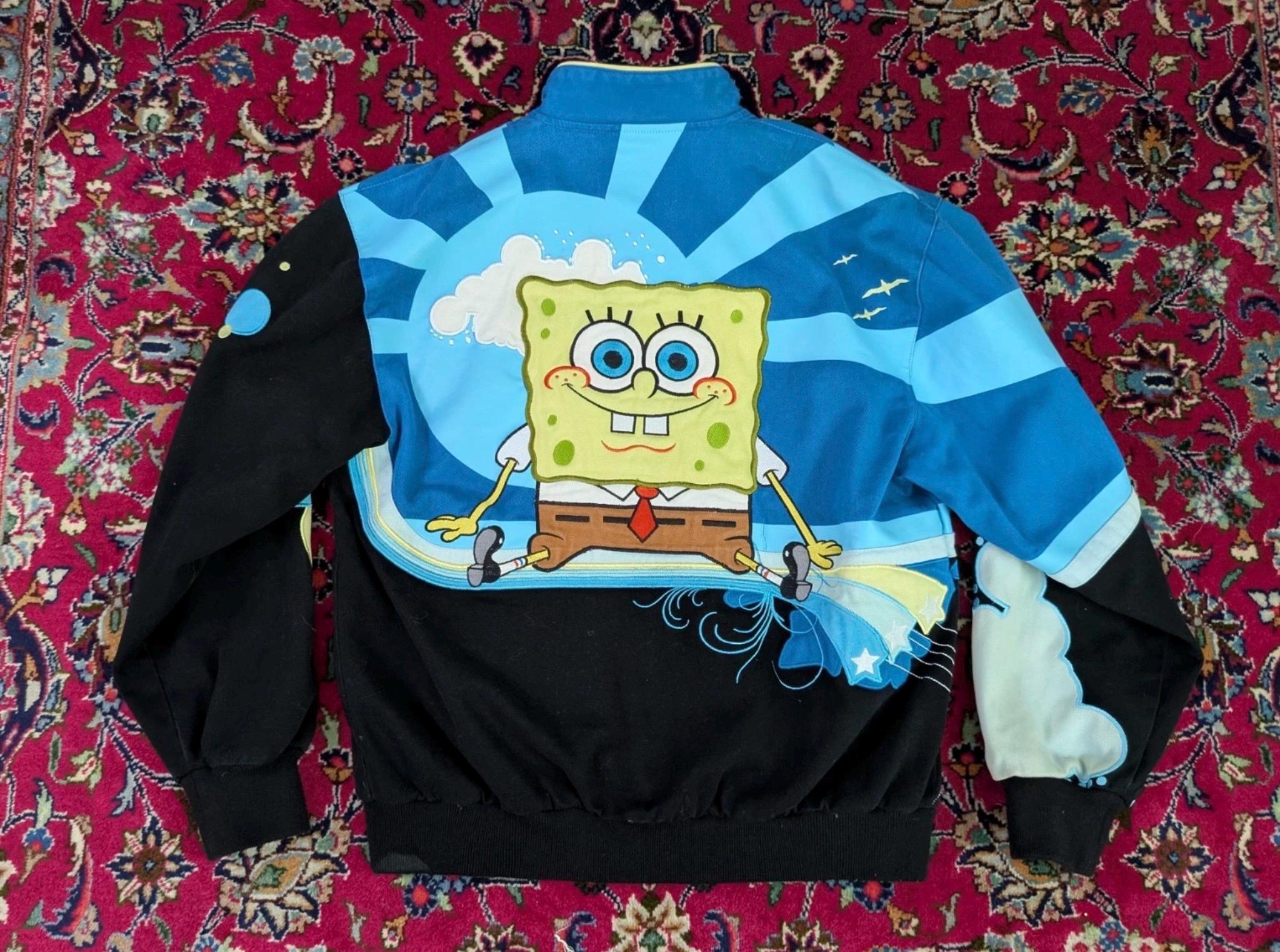 Jacket Sponge Bot Vintage Spongebob Squarepants NASCAR Jacket Size Small Nickelodeon - Etsy