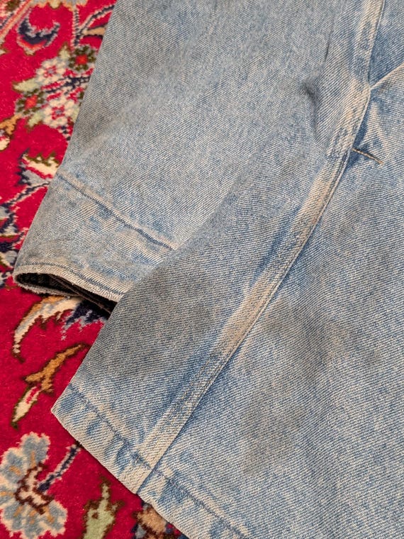 Vintage 80s Carhartt Unlined Denim Chore Coat Sz … - image 4