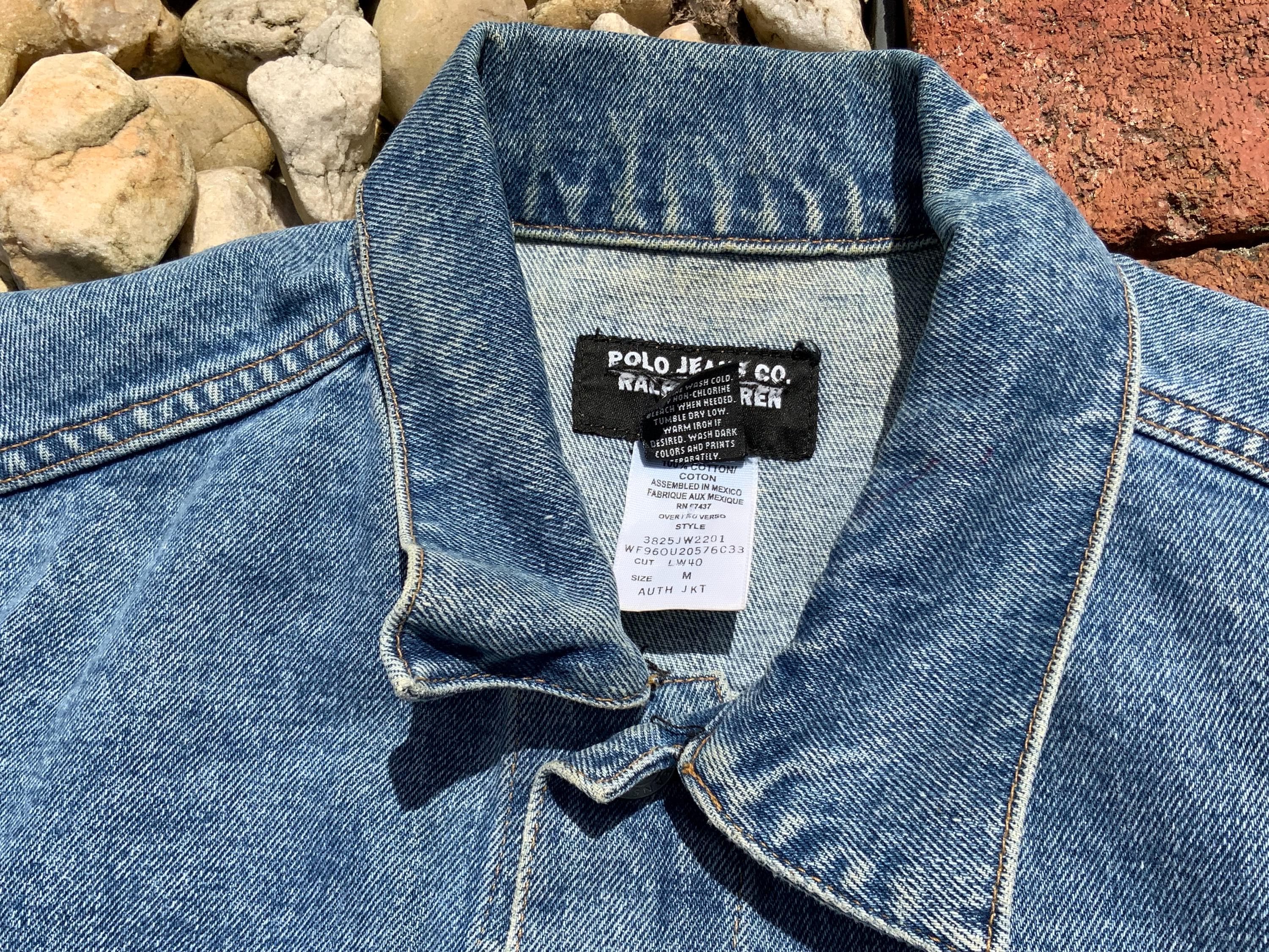 Used Polo Jeans Ralph Lauren Type II 2 Denim Trucker Jacket Sz 
