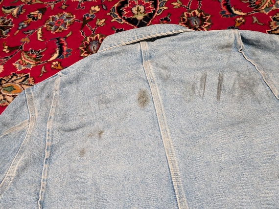 Vintage 80s Carhartt Unlined Denim Chore Coat Sz … - image 6