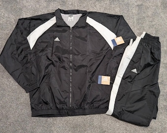 VTG 90s Adidas Track Suit Mens 2XL Tall Jacket & Pants Windbreaker