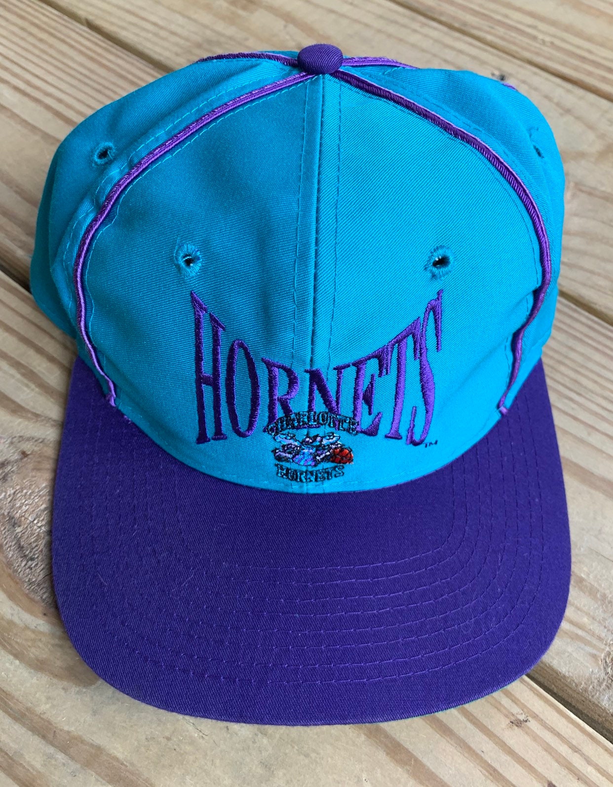 Vintage 90s Charlotte Hornets Embroidered The Game Snapback Etsy