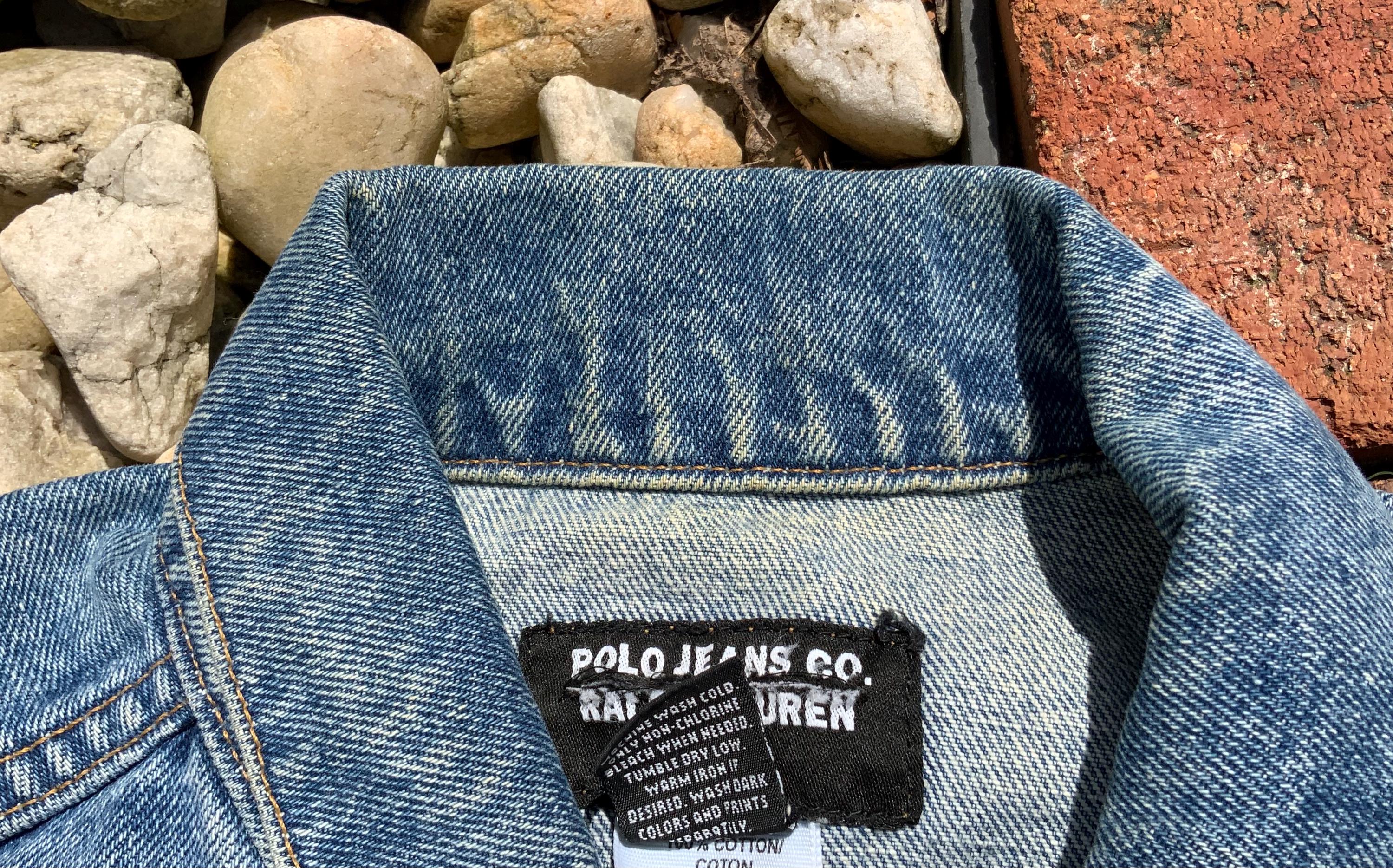 Used Polo Jeans Ralph Lauren Type II 2 Denim Trucker Jacket Sz 