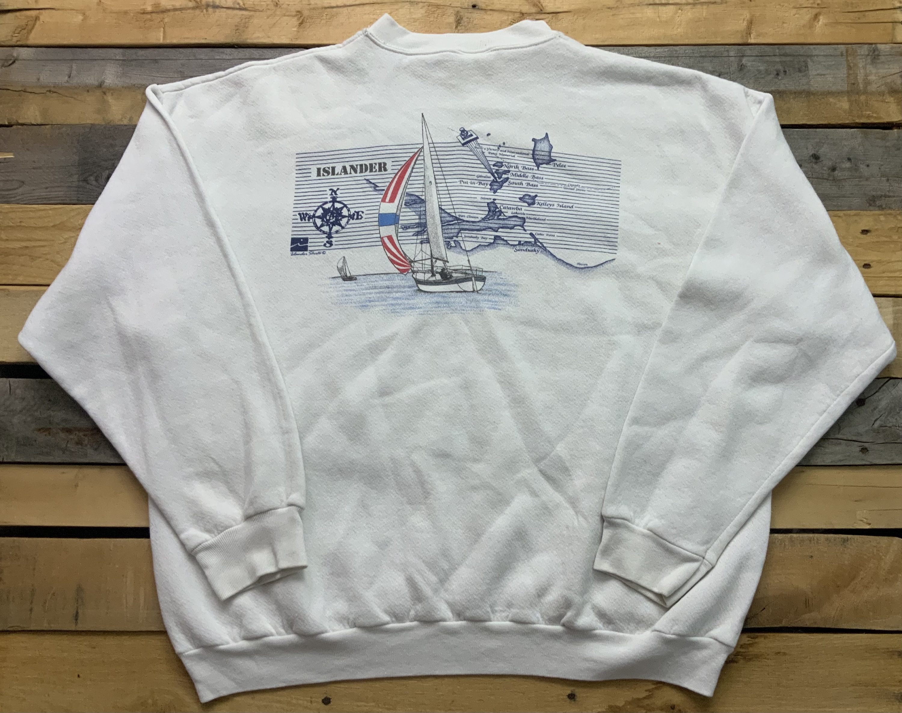 N€W York Islanders Fisherman Varsity Crewneck Sweatshirt  Retro Islanders  Shirt, Vintage Distressed Hockey Sweater, N€W York Isles Pullover Designed  & Sold By Tring Tee
