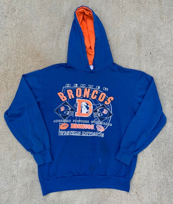 denver broncos blue hoodie