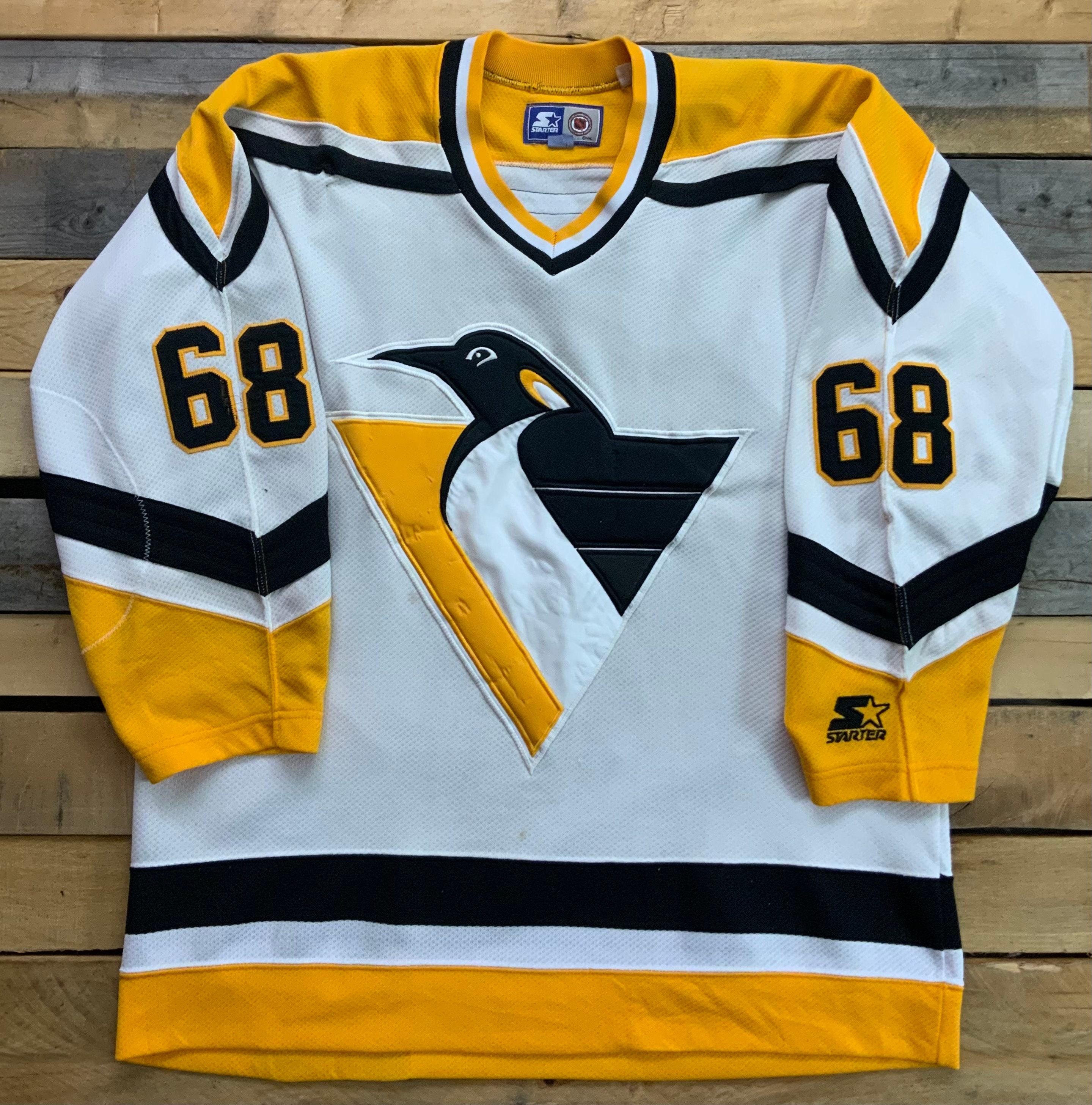 1990's CZECH REPUBLIC NATIONAL HOCKEY TEAM JAGR #68 JERSEY (AWAY) Y