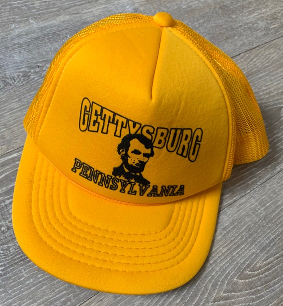 Vintage 90s Gettysburg Abraham Lincoln Yellow Penn