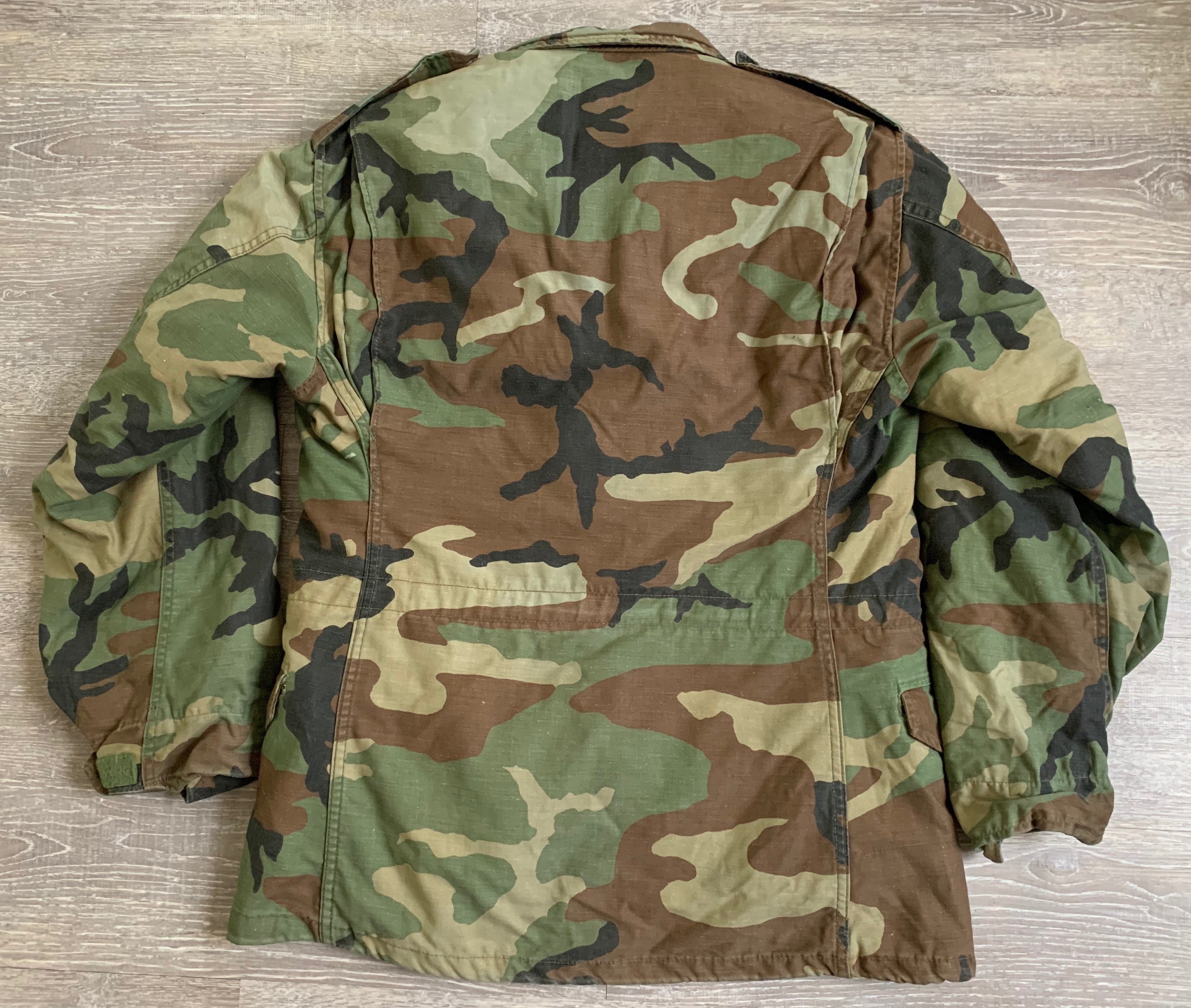 Vintage 80s US Army Camouflage Cold Weather Coat W/liner Size - Etsy