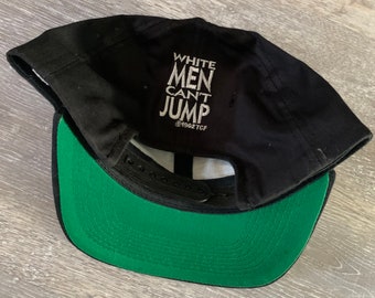 Vintage 90s White Men Can’t Jump 1992 Black Embroidered Snapback Hat Movie Promo