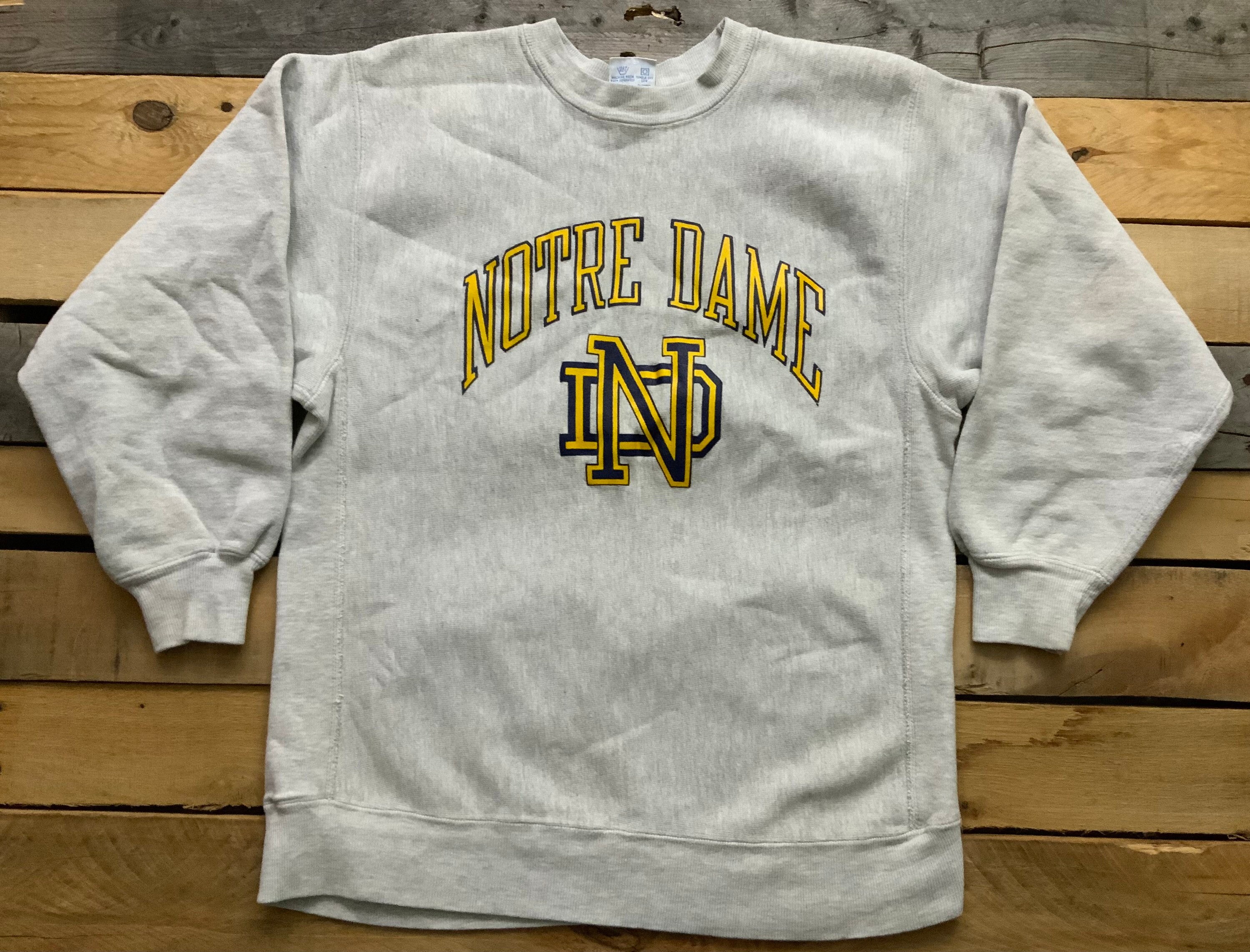 Notre dame champion reverse weave clearance sweatshirt