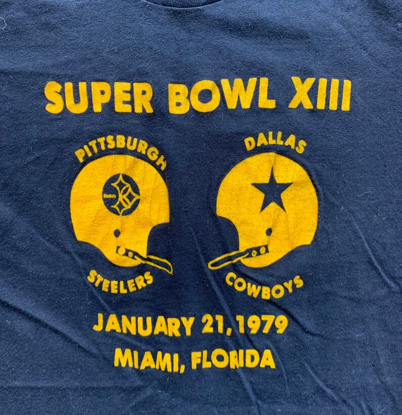 Vintage 70s Pittsburgh Steelers Super Bowl XIII Jan 21 1979 | Etsy