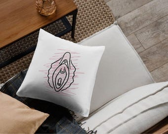 Vulva Redwork Machine Embroidery Design (Digital Download)