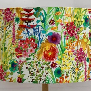 Liberty  Lampshade Tresco Bright. Fabric handmade ceiling or table shades, 40cm or 30cm or 20cm.