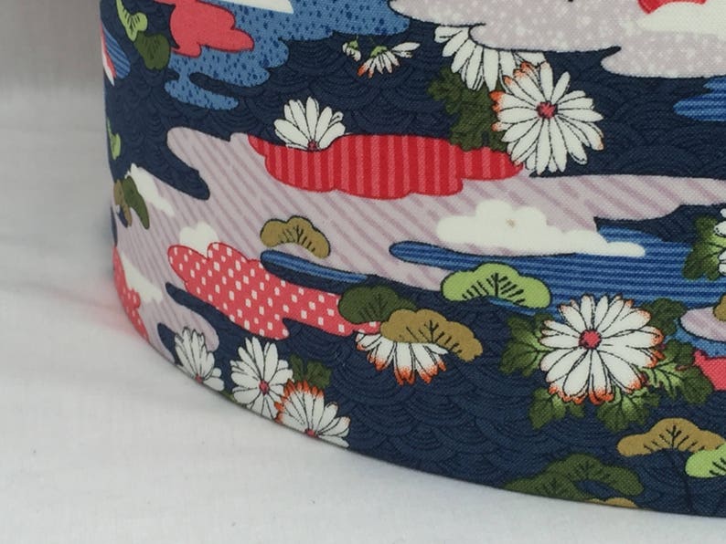 Lampshade Japanese Hyakka Ryoran Fabric Handmade Etsy UK