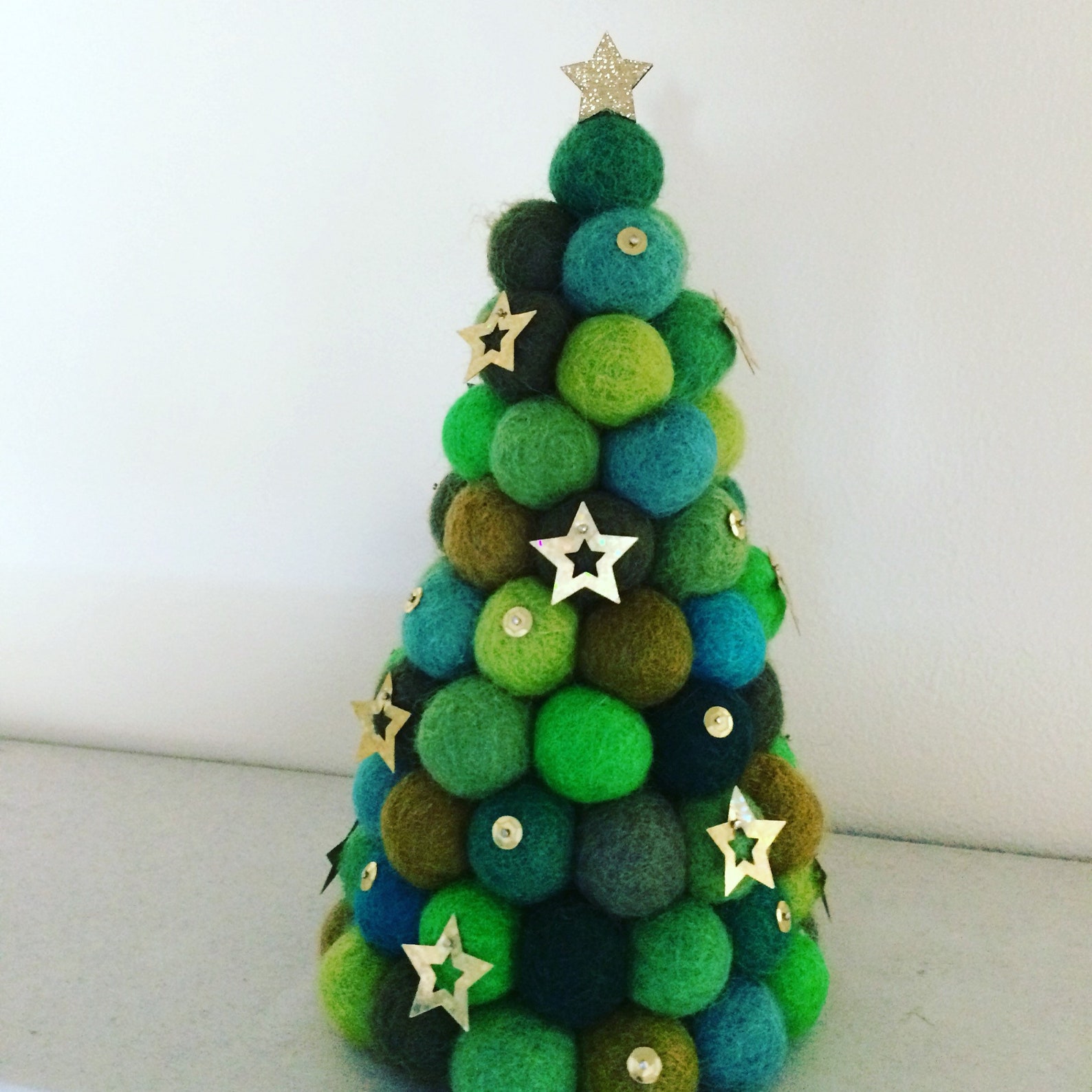 Felt Ball Christmas Tree Christmas Tree Felt Balls Wool Etsy