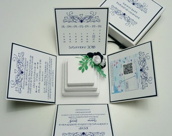 Exploding Wedding Invitation Box - Invitations - Luxury Invites - Bespoke Invites - Wedding Stationery - Mr & Mrs - Save The Date