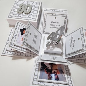 Personalised Exploding Gift Box - Memory Photo Keepsake Album-Valentine’s Day, Anniversary, Surprise, Photo Box, Keepsake, Unique Gift