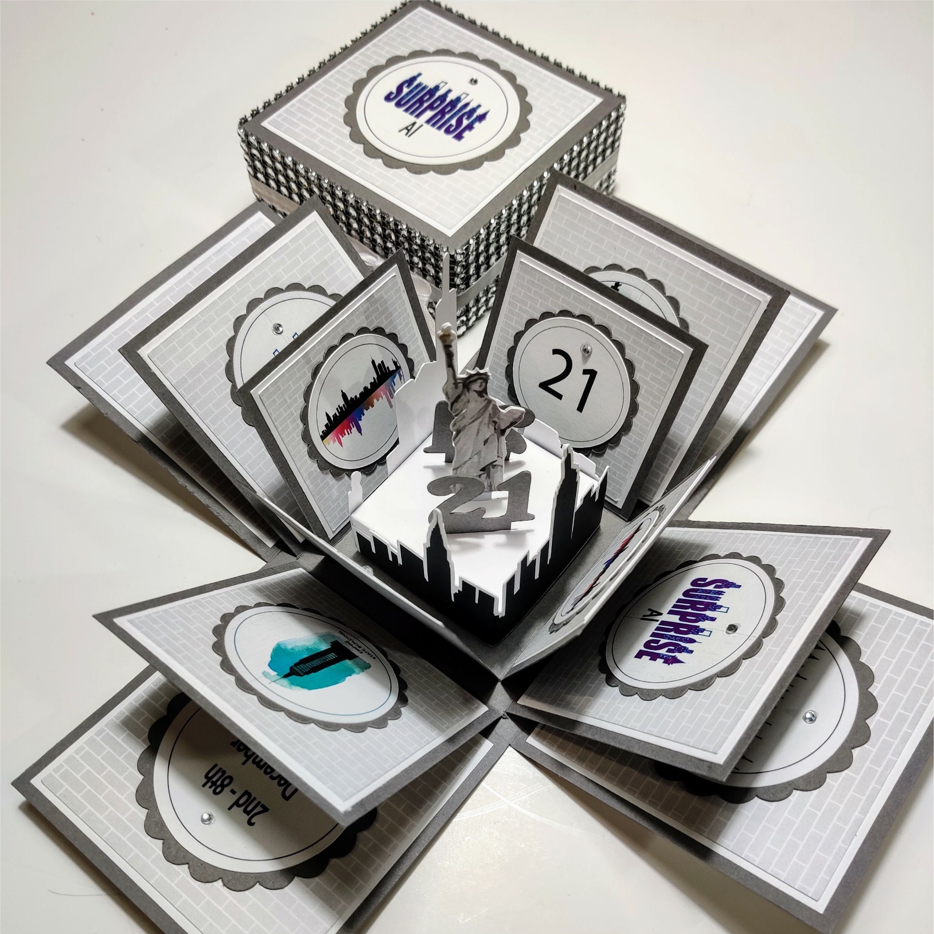 Exploding Birthday Box Surprise Trip to New York New York Etsy