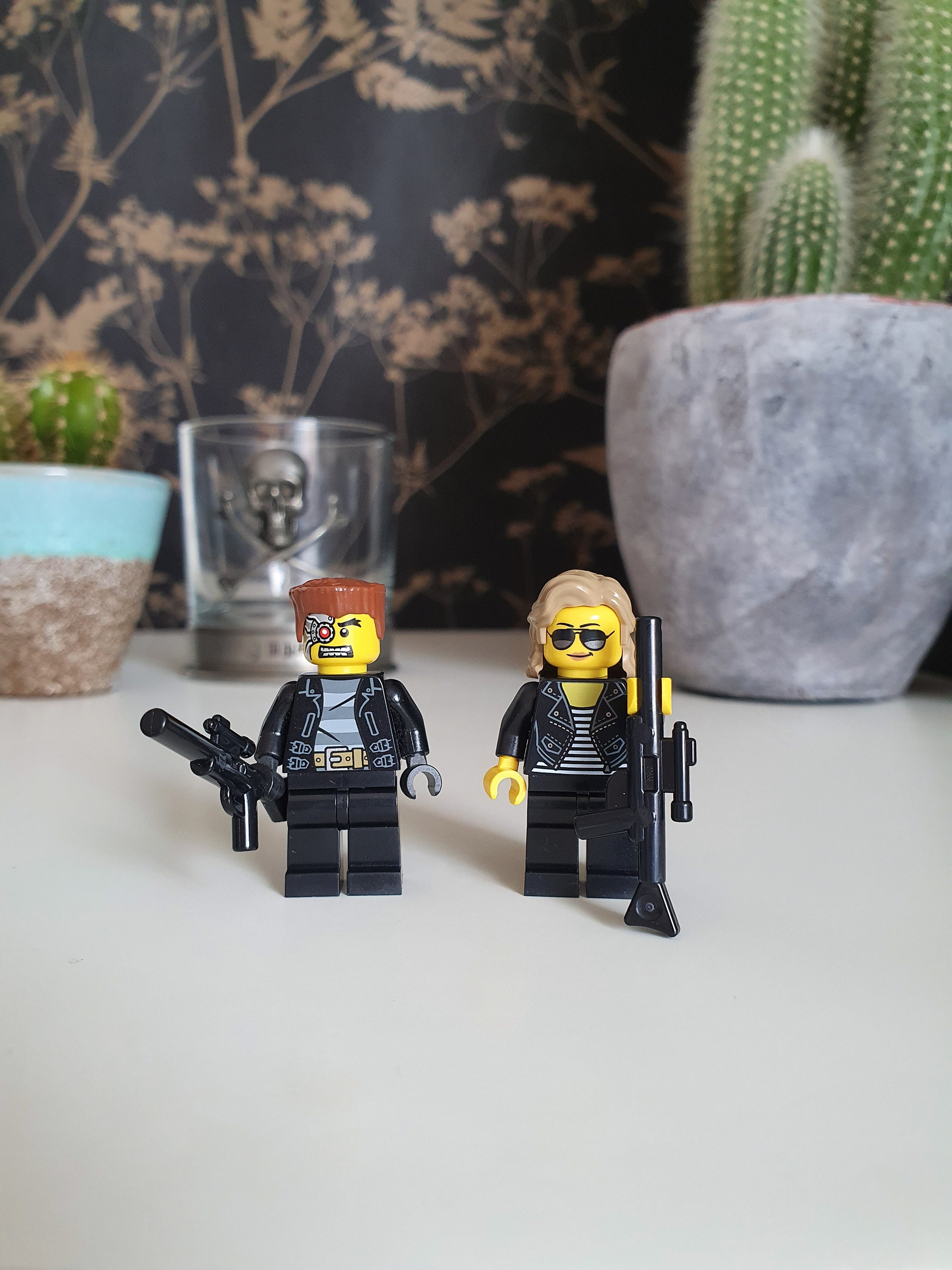 The Terminator® custom made minifigure. Cult film character. Arnold  Schwarzenegger gift. Gift for cult film fans.