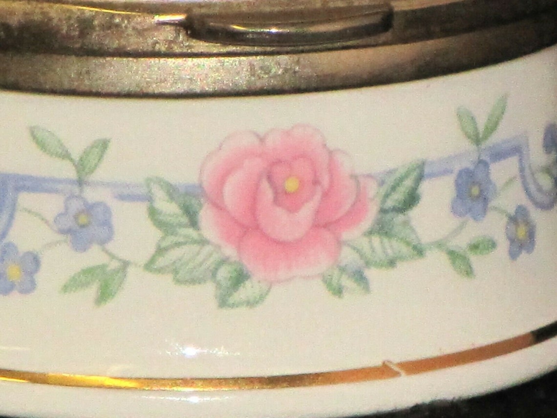 Adorable Vintage Falcon China Staffordshire England Hinged Etsy