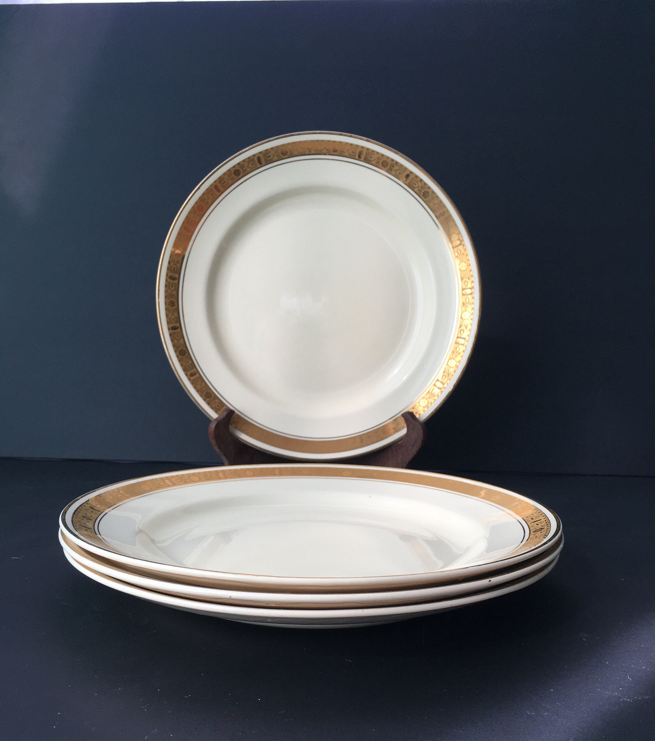 Set of (4) Vintage Burleigh Ware Zenith Deco 1930's England