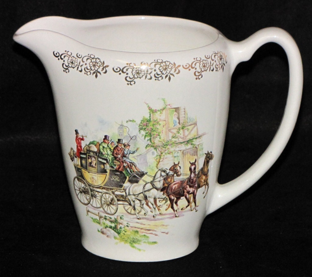 Vintage Lord Nelson England Pottery Porcelain Coach Carriage Etsy