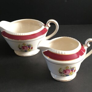 Ambasador Ware 18k G BDR Creamer & Gravy Boat Pattern is &quot;Murrygate&quot;