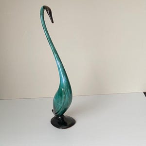 Large Blue Mountain Pottery Swan Figurine