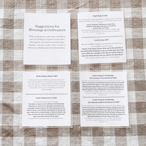 Priesthood Blessing Cards