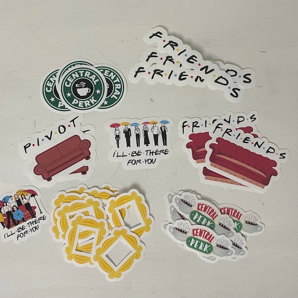 F.R.I.E.N.D.S. stickers Standard Size