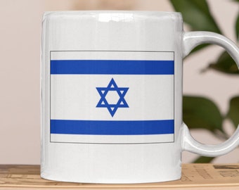 Mug Gift Flag Retro Artistic Israeli Expat Country Israel