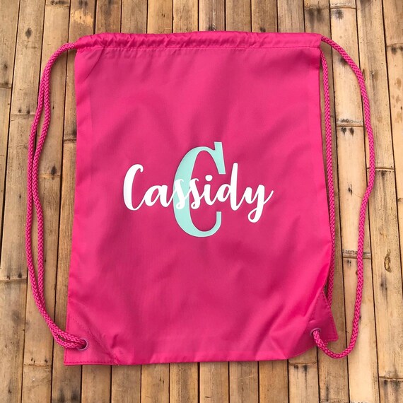 Personalized Bookbags Personalized Drawstring Backpacks Customized Bookbags Workout Bags