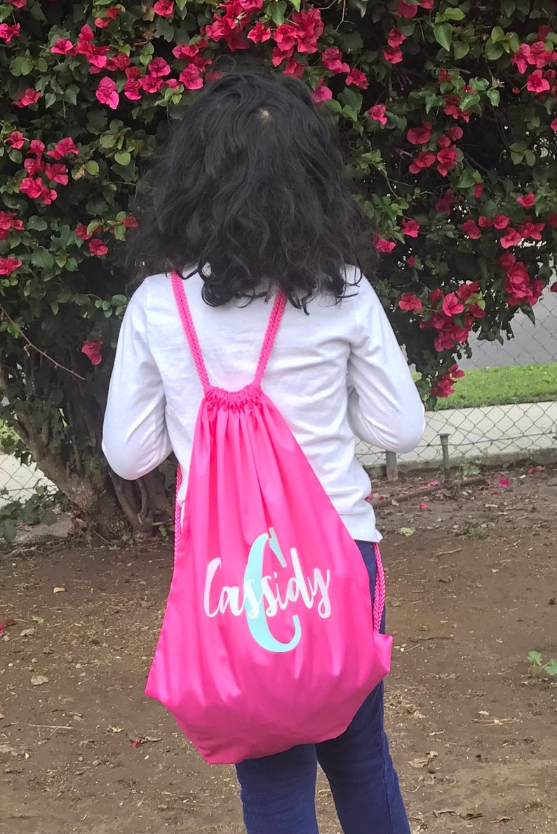 Personalized Bookbags Personalized Drawstring Backpacks Customized Bookbags Workout Bags