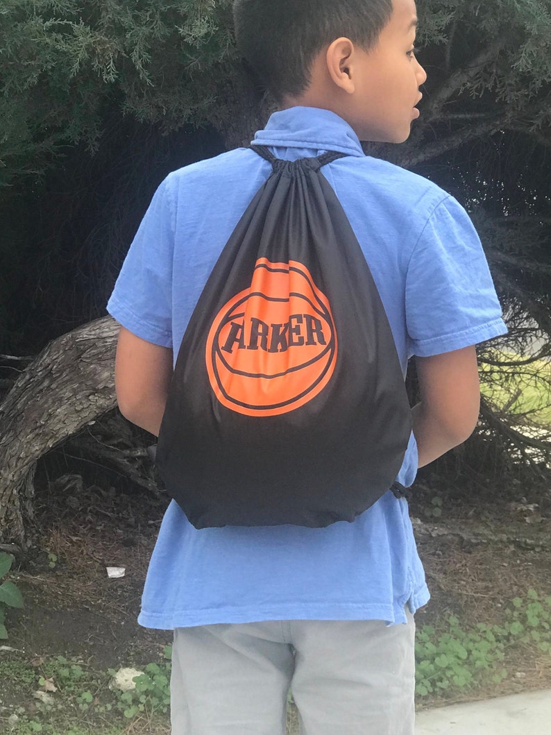 Personalized Sports Bookbags Personalized Basketball Etsy