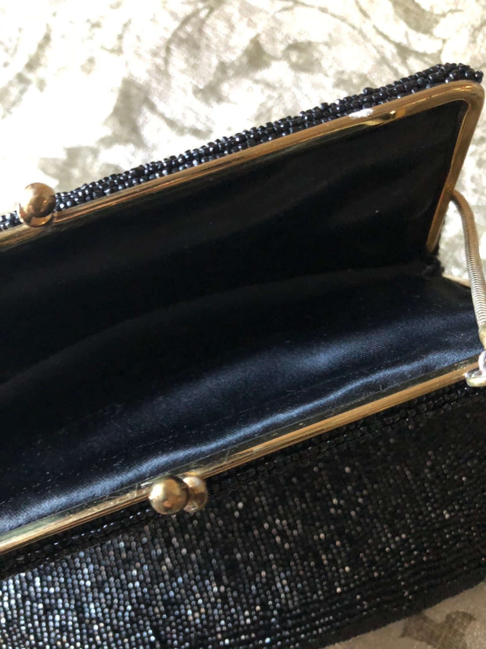 Beautiful Vintage Black Bead Hadbag | Etsy
